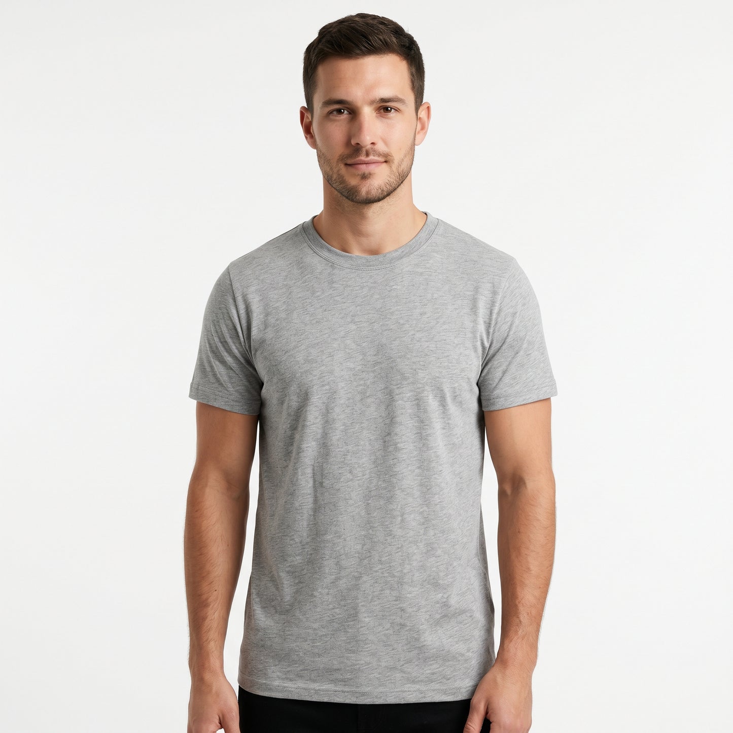 Classic Men's Crew Neck T-Shirt | Premium Cotton Tee | WearVibe Studio Art